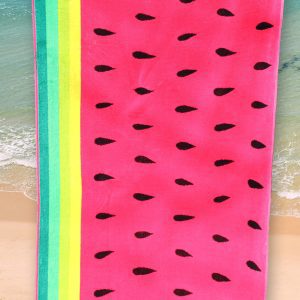 OVERSIZED BEACH TOWEL PINK WATERMELON SWIM TOWEL
