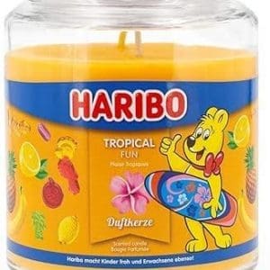 haribo candle tropical fun 510g large candle 2 wicks