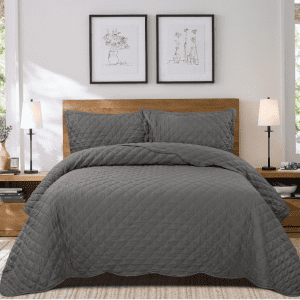 alana charcoal bedspread